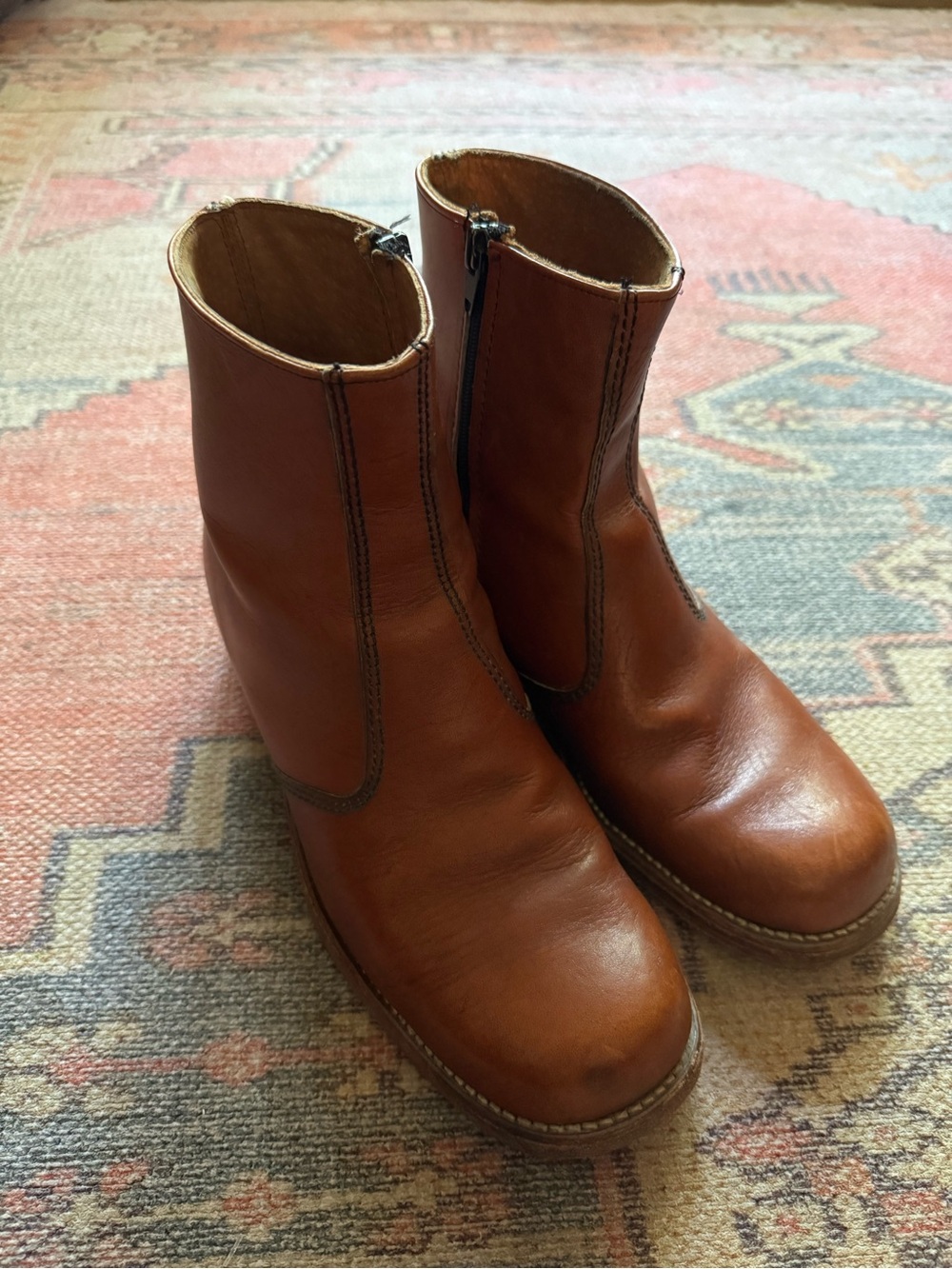 Vintage 70’s Midnight Cowboy Leather Ankle Boot